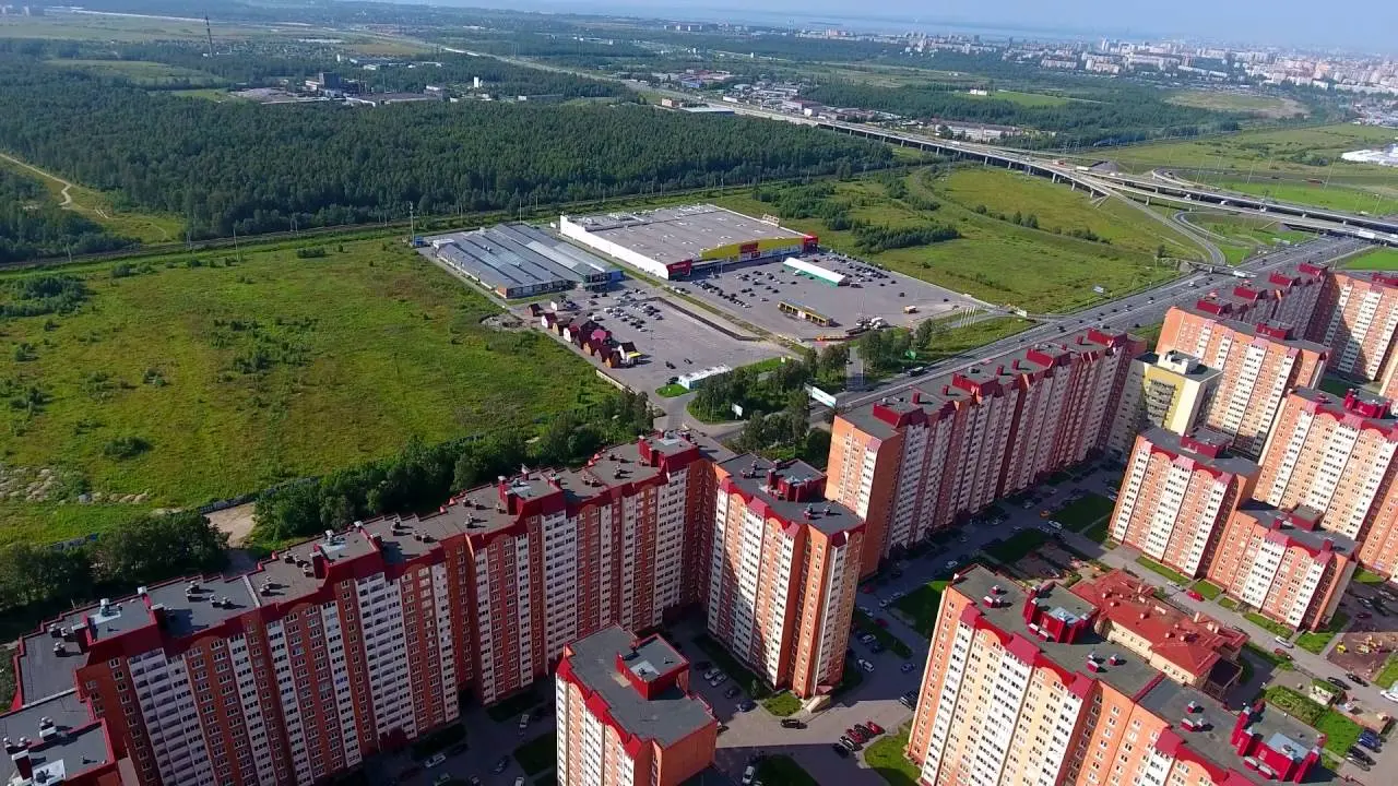 Посёлок Горелово у КАД в Красносельском районе Санкт-Петербурга